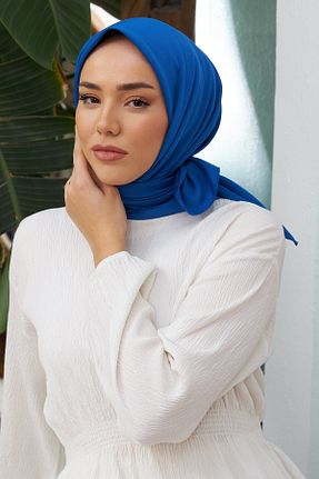 روسری سرمه ای پلی استر Silk Home - کد 888698774