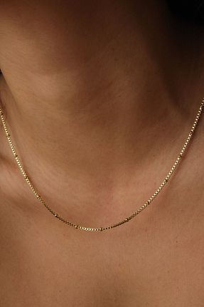 گردنبند استیل ( فولاد ) طلائی زنانه استیل ضد زنگ ESBAFLOR - کد 888695451