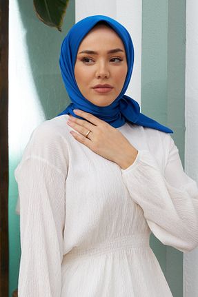 روسری سرمه ای پلی استر Silk Home - کد 888698774