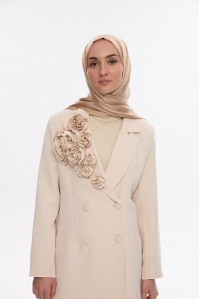 شال طلائی زنانه پنبه پلی استر MİRSOY SCARF - کد 888661126