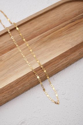 گردنبند استیل ( فولاد ) طلائی زنانه استیل ضد زنگ ESBAFLOR - کد 888694178
