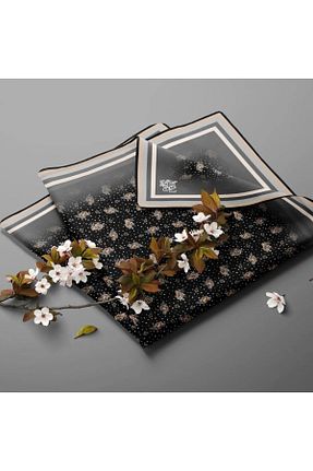 روسری مشکی پلی استر Levidor - کد 888657642