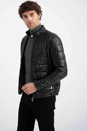 کت مشکی مردانه Fitted Lebeni - کد 888686725