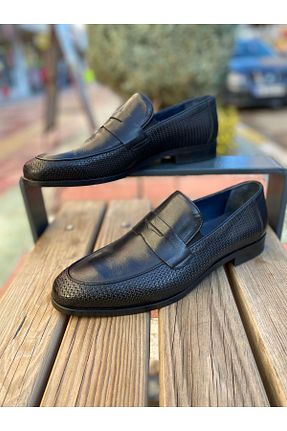 کفش کلاسیک مشکی مردانه چرم خالص LUCIANO BELLINI - کد 888694164