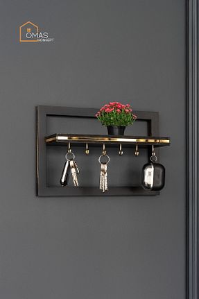 چوب لباسی مشکی چوب ÖMAS Konsept - کد 888675196