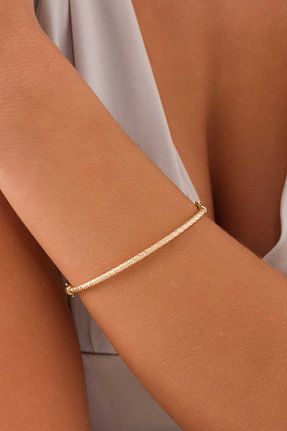 دستبند طلا زرد زنانه 14 عیار ZEYNEPLİ GOLD - کد 889156184