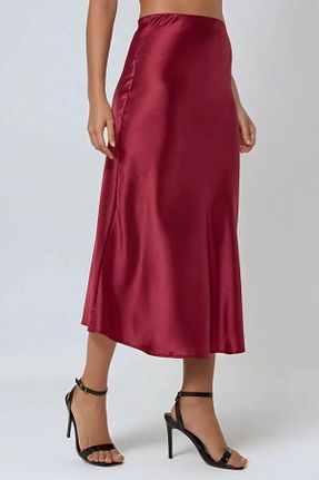 دامن زرشکی زنانه پارچه Hiccup - کد 889284364
