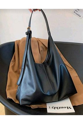کیف دوشی مشکی زنانه چرم مصنوعی BAGSTOREE - کد 886710284