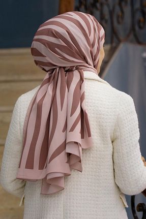شال صورتی زنانه Medine İpeği Vissona - کد 888724616