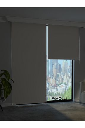 پرده کشوئی سرمه ای کلاسیک Stor FAVOLLİ - کد 888712842