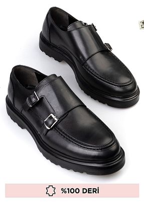 کفش کلاسیک مشکی مردانه چرم خالص maximoda - کد 930246063