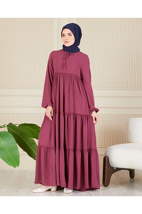 لباس حجاب صورتی زنانه رگولار fistan - کد 888719636