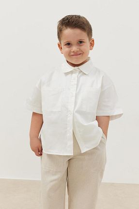 پیراهن نباتی بچه گانه رگولار Fahhar Kids - کد 874800709