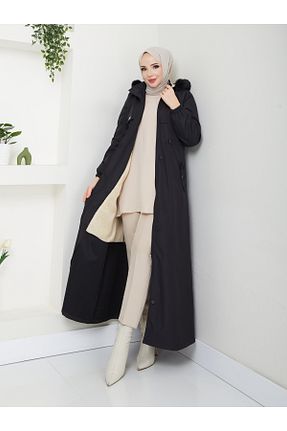کاپشن حجاب مشکی زنانه پلی استر RACE FASHİON - کد 849937430