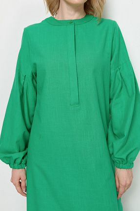 پیراهن سبز زنانه رگولار Fatma Atasoy - کد 839406469
