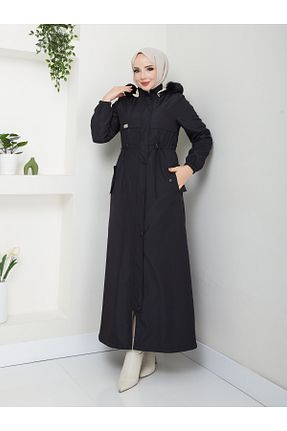 کاپشن حجاب مشکی زنانه پلی استر RACE FASHİON - کد 849937430