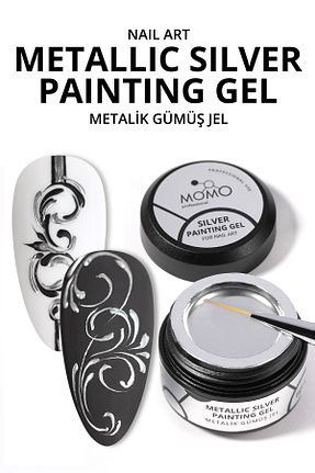 لاک ناخن دائمی متالیک MOMO professional - کد 887001110