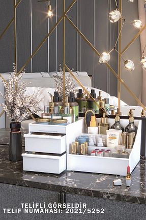 نظم دهنده کمد بژ پلاستیک Pufwin Home - کد 120593940