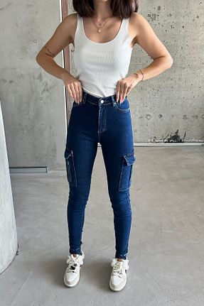 شلوار جین آبی زنانه پاچه کش دار XRAY JEANS - کد 858953756