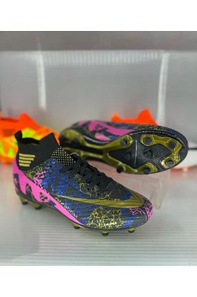 کفش فوتبال چمنی فیروزه ای مردانه Nisanur Shoes - کد 810692271