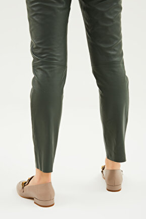 بابت قهوه ای زنانه چرم خالص Tamer Tanca - کد 658195191