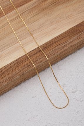 گردنبند استیل ( فولاد ) طلائی زنانه استیل ضد زنگ ESBAFLOR - کد 889059108