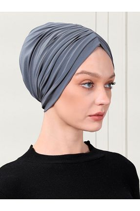 روسری طوسی ساتن ada sanatsal - کد 450278988