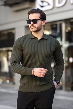 پلیور خاکی زنانه ساده Miron - کد 858294485