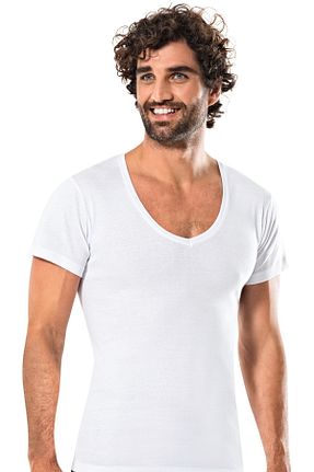 تیشرت سفید مردانه رگولار ERDEM İÇ GİYİM - کد 49836754