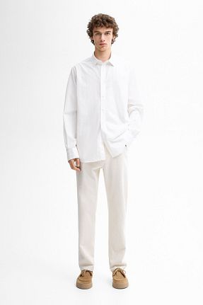 شلوار جین بژ مردانه پاچه لوله تفنگی Massimo Dutti - کد 831829257