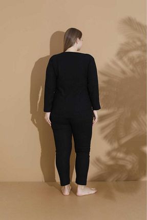 ست لباس راحتی طوسی زنانه پنبه پلی استر LİLA İÇ GİYİM - کد 865030664