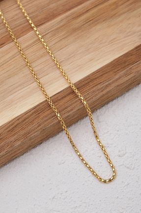 گردنبند استیل ( فولاد ) طلائی زنانه استیل ضد زنگ ESBAFLOR - کد 888835425