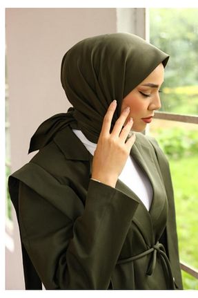 روسری خاکی پلی استر SILKHOME EŞARP - کد 888876933