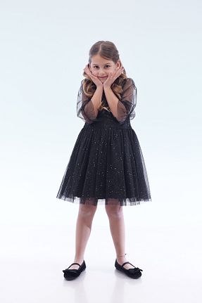 لباس مشکی بچه گانه بافتنی Ahengim Kids - کد 889656899