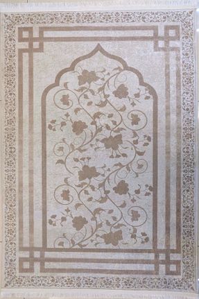 سجاده بژ پلی استر AYMİRAHOME - کد 889684572