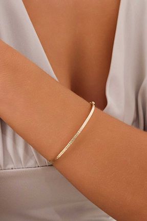 دستبند طلا زرد زنانه 14 عیار ZEYNEPLİ GOLD - کد 889677499