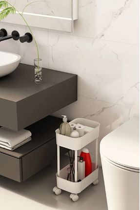 نظم دهنده کمد سفید پلاستیک Kitchen Beauty - کد 888885252