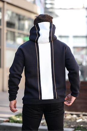 سوئیشرت سرمه ای مردانه رگولار Miron - کد 856902816