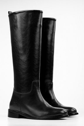 چکمه مشکی زنانه چرم مصنوعی Shoeberry - کد 888919566