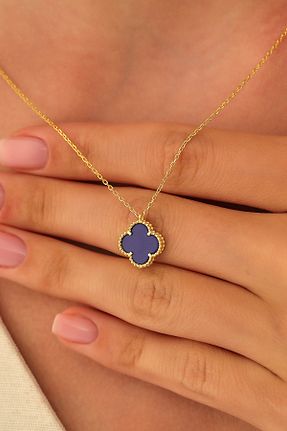 گردنبند نقره طلائی زنانه 925 عیار AcestesDesign - کد 888932334