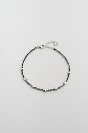 دستبند نقره مشکی مردانه 925 عیار So Chic - کد 888910828