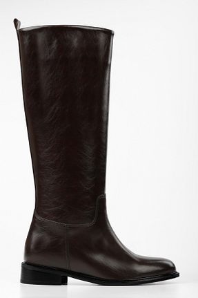 چکمه قهوه ای زنانه چرم مصنوعی Shoeberry - کد 888919420