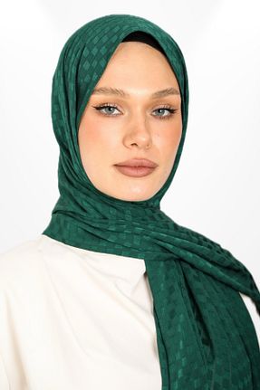 شال سبز زنانه کرپ hijabchi - کد 888921313