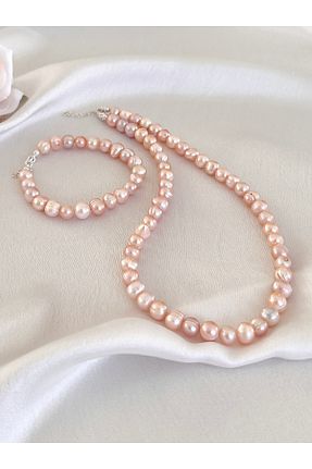 گردنبند مروارید صورتی Zokak - کد 887122897