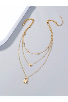 گردنبند استیل ( فولاد ) طلائی استیل (فولاد) NKIE JEWELS - کد 888945996