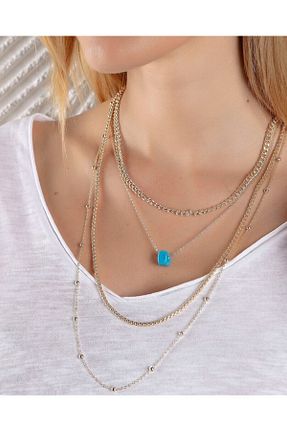 گردنبند استیل ( فولاد ) طلائی استیل (فولاد) NKIE JEWELS - کد 888946918