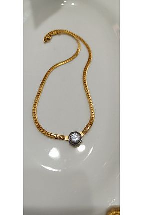 گردنبند استیل ( فولاد ) طلائی استیل (فولاد) NKIE JEWELS - کد 888946654