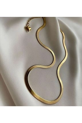 گردنبند استیل ( فولاد ) طلائی استیل (فولاد) NKIE JEWELS - کد 888946453