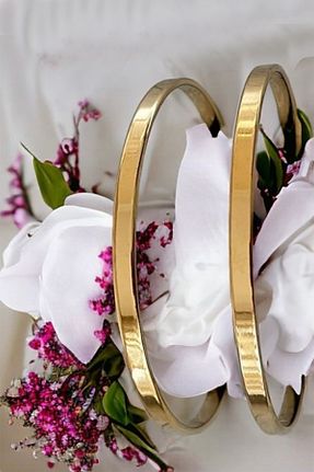 دستبند استیل (فولاد) طلائی زنانه استیل (فولاد) NKIE JEWELS - کد 889705261