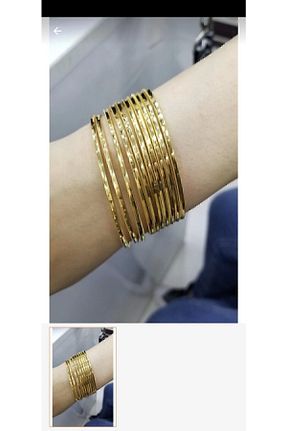 دستبند استیل (فولاد) طلائی استیل (فولاد) NKIE JEWELS - کد 889704825
